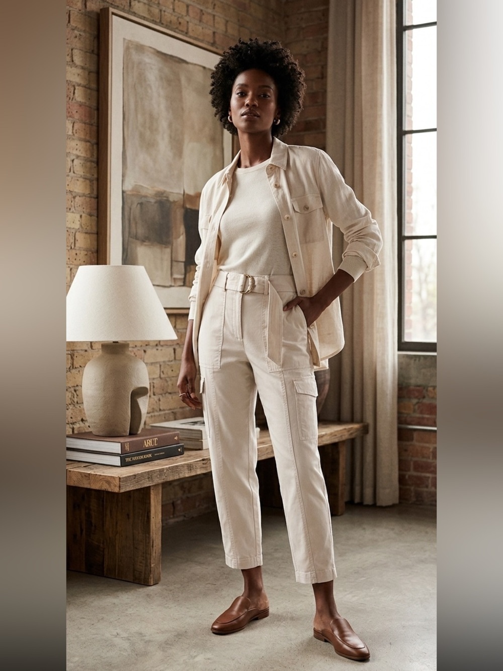 Banana Republic
Stretch Cargo Pant in Transition Cream Size 8